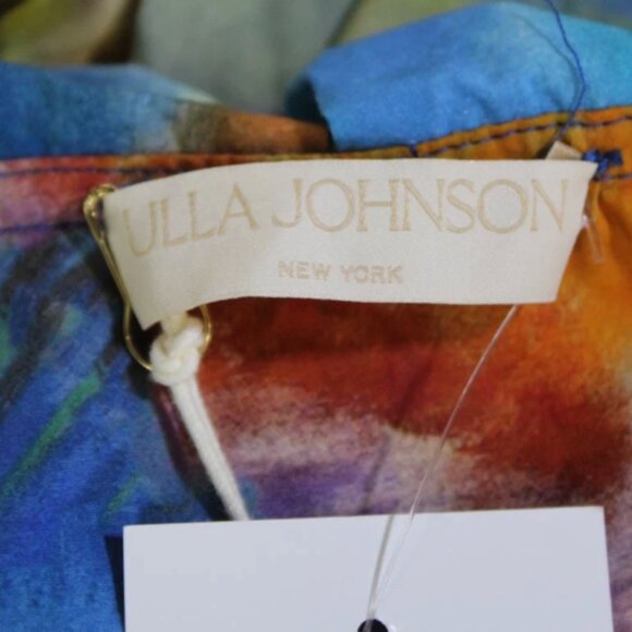 Ulla Johnson Limited Edition Francesca Tuck Art Cotton Poplin Maxi Dress - Picture 4 of 14